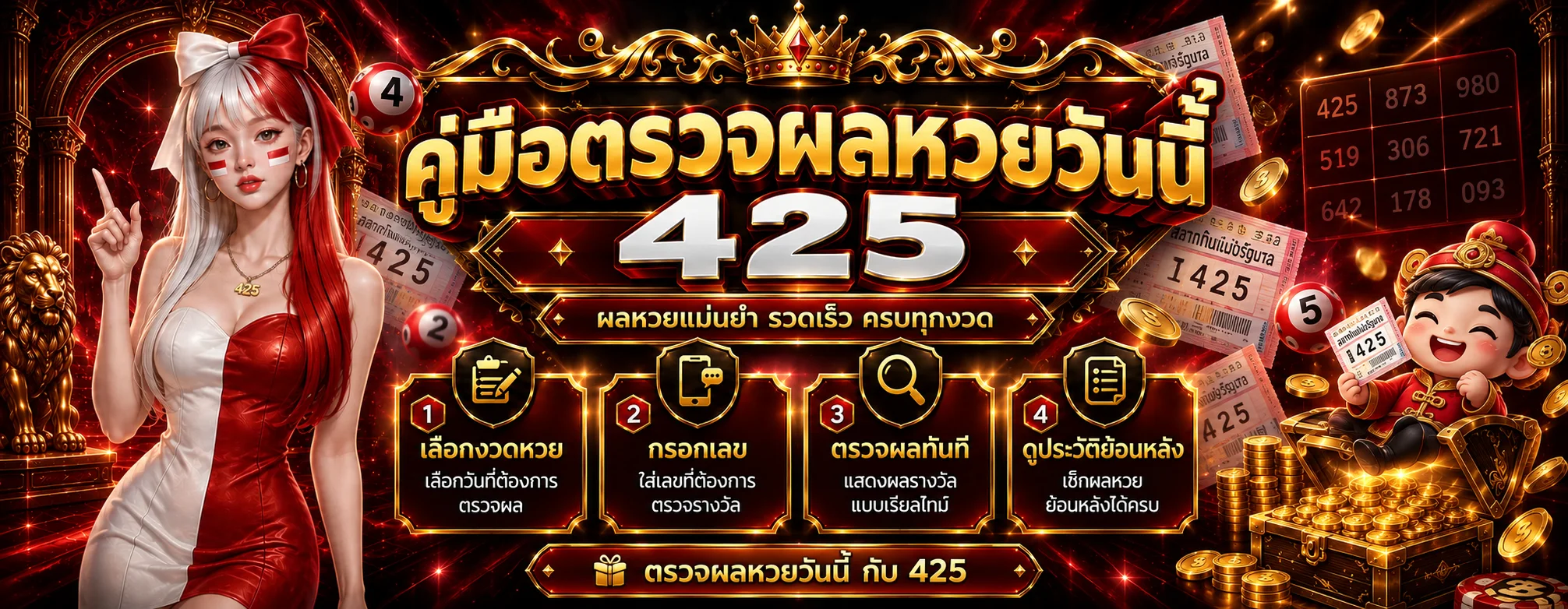 425 วิธีตรวจผลหวยวันนี้ให้ตรงงวดและรอบ